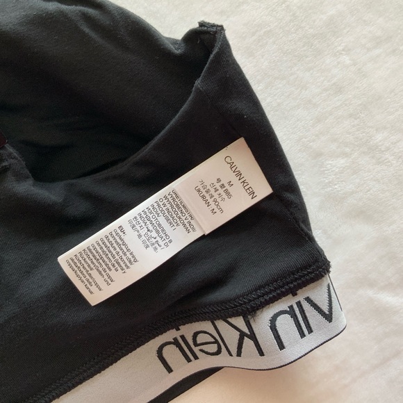 CALVIN KLEIN Unlined Cotton Blend Bralette - Picture 13 of 14